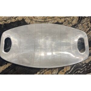 VTG Nambe Pebble Handled Tray 14" by 6.75" #611 1992